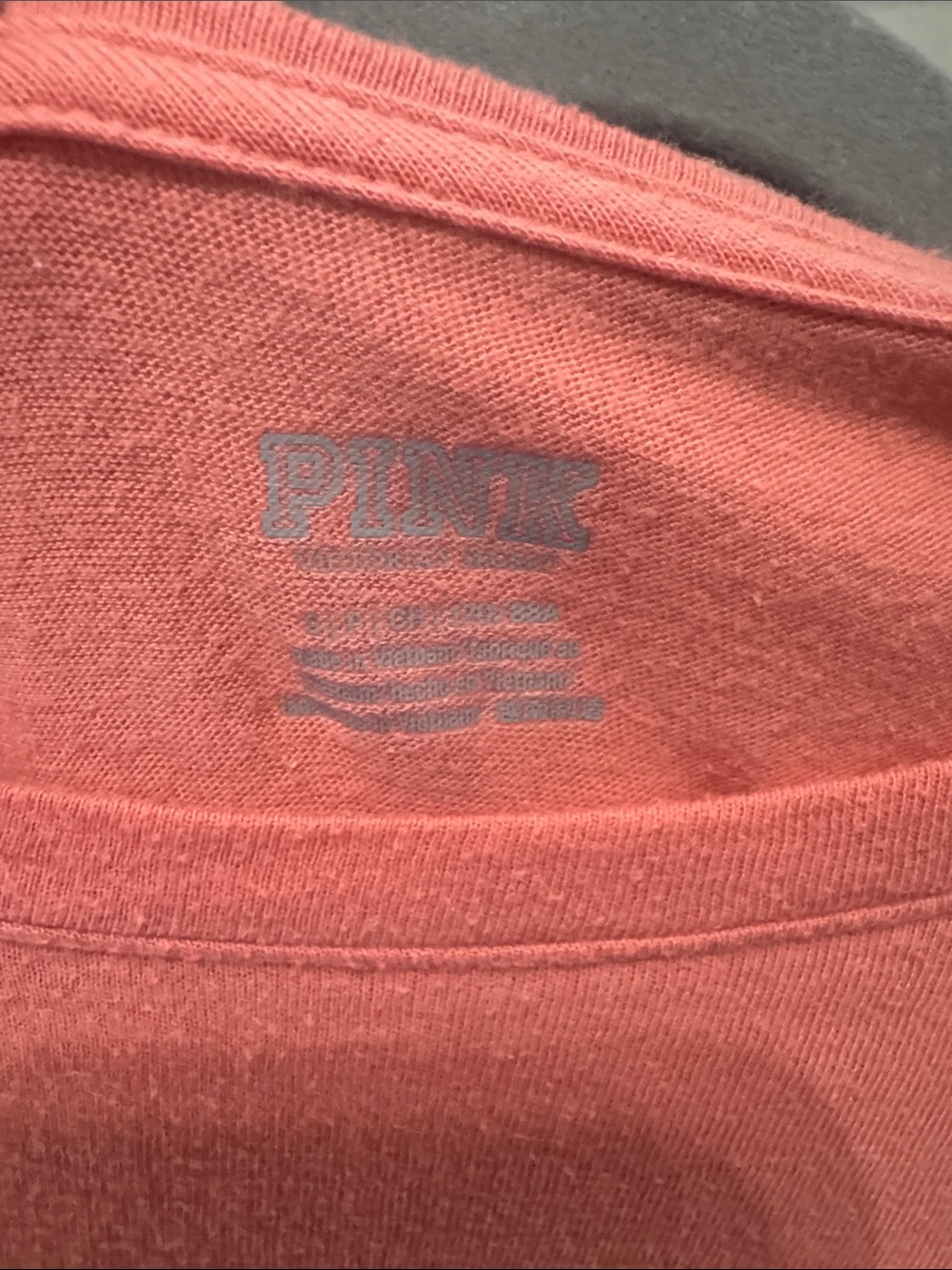 PINK Victoria's Secret Coral Graphic Tee - Picture 2 of 8